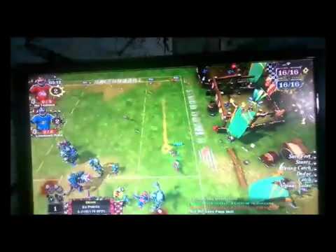 Blood Bowl: Diving catch skill saving the day