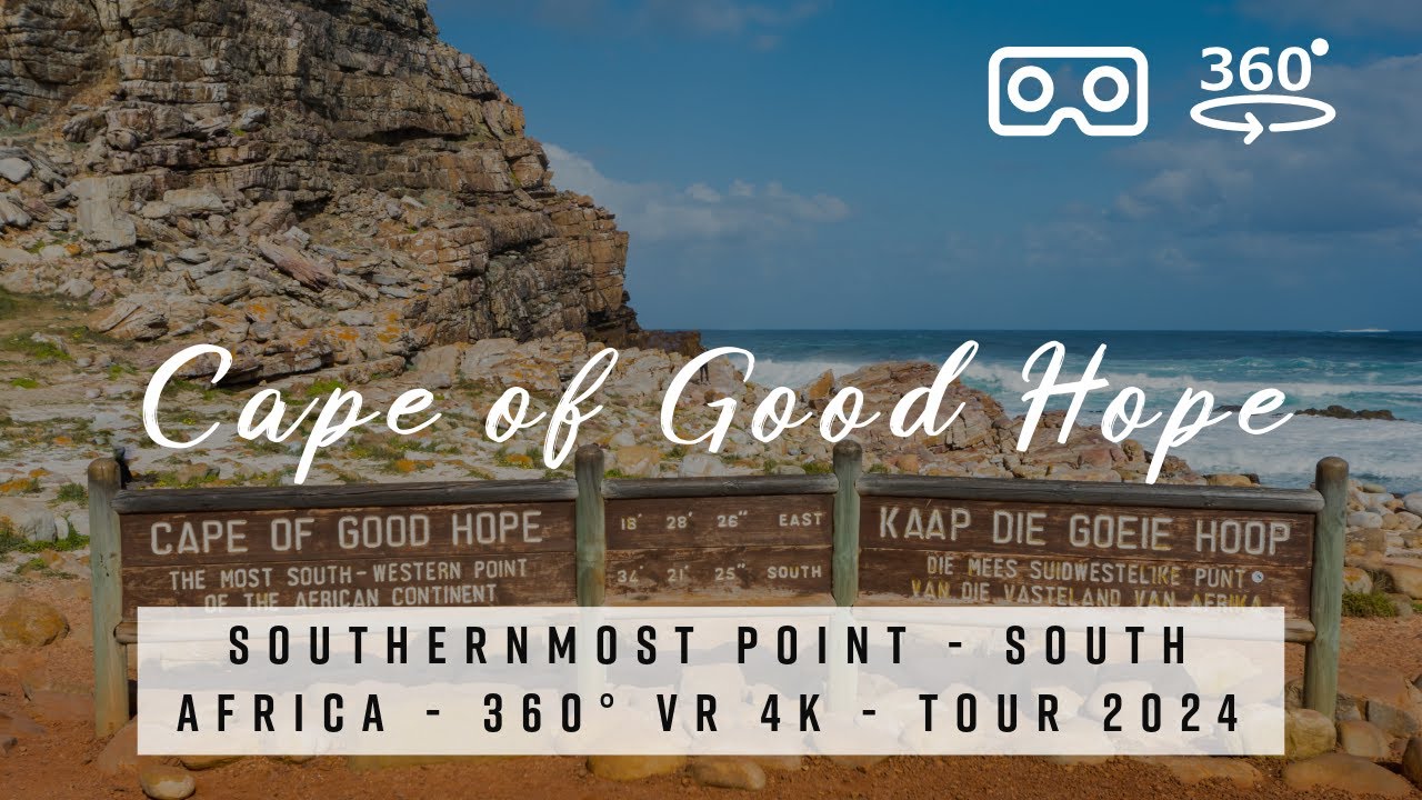 Cape of Good Hope 🇿🇦 South Africa | 360° VR 4K Tour | southernmost point |  surf bay