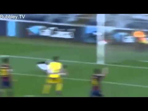 Edu Bedia Amazing free kick GOLAZO   Barcelona B vs Alcorcon 31 05 2014