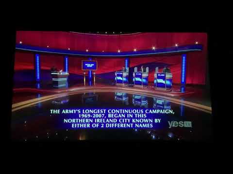 Final Jeopardy, “British Army History” - Zach Newkirk Day 6 (1/29/21)