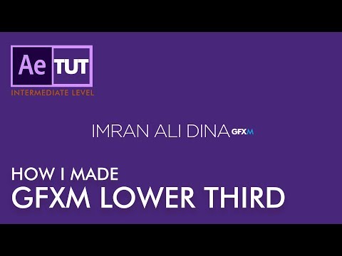 GFXMentor Lower Third Animation in After Effects اردو हिंदी