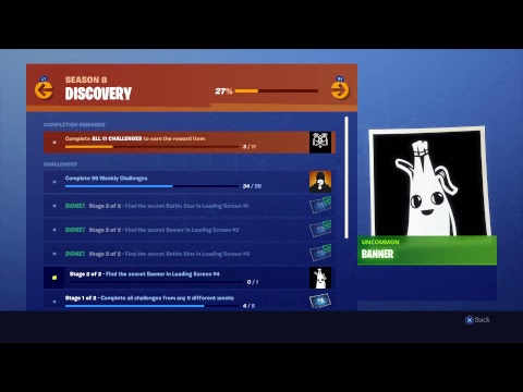 Week 4 SECRET BANNER SESASON 8 LOCATION GUIDE - fortnite find the secret banner ni location screen 4