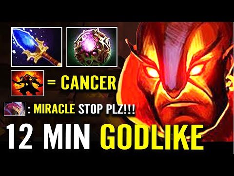 Miracle [Ember Spirit] Aghanim's Scepter 31 KILL Brutal Match Dota 2 gameplay