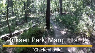 "Chickenhawk" trail ride, east to west.