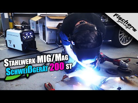 STAHLWERK Schweißgerät MIG MAG 200 ST IGBT | Vorstellen und Test schweißen mit Karosserie Blech