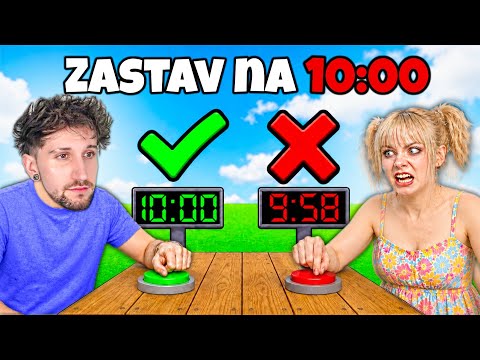 MUSÍM PŘESNĚ ZASTAVIT ČAS... jsem frajer a všichni brečí 😎 | Roblox Stop the Timer