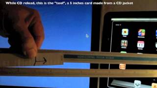 How to eject a CD stuck in an iMac superdrive with a small card