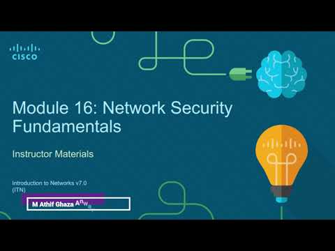 Cisco Modules 16 Network Security Fundamentals