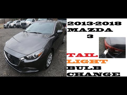 How to change replace Tail light bulbs in Mazda 3 2013-2018