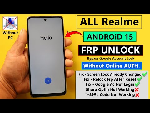 All Realme Android 15 Frp Unlock/Bypass Without PC - Fix Relock FRP After Reset/Google Ac Not Login