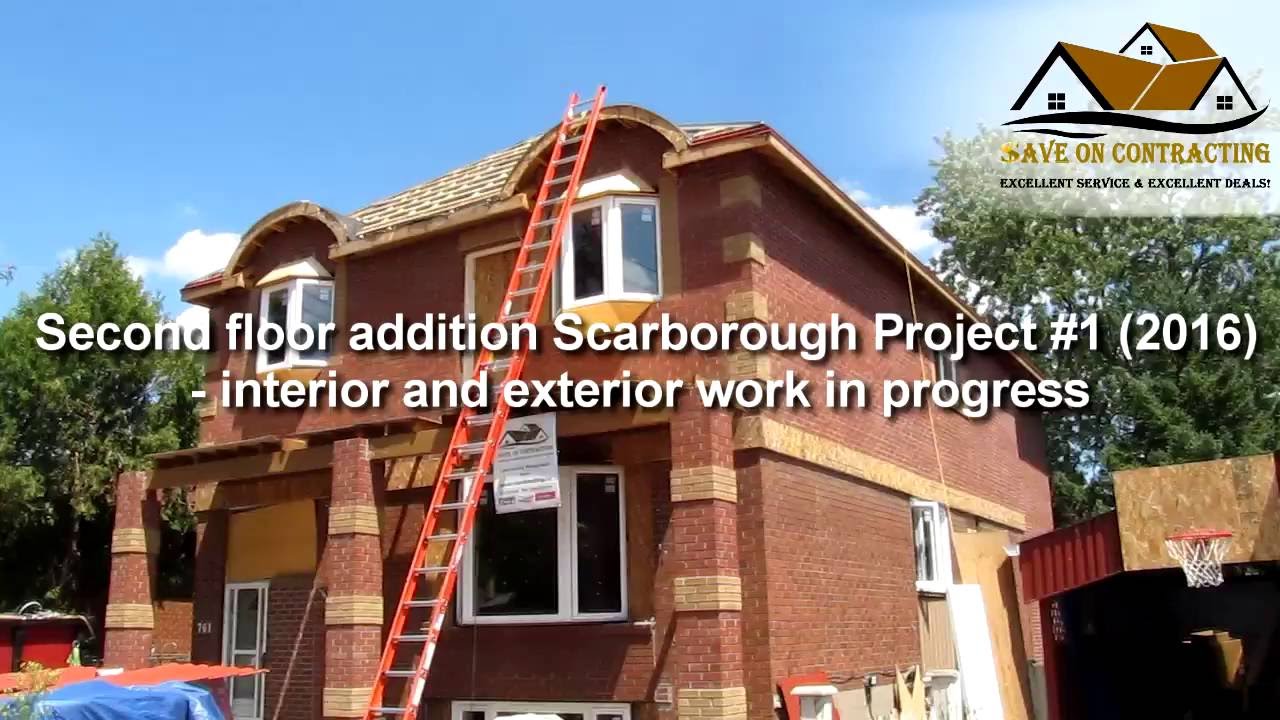 Second floor addition Scarborough project #1 - Interior&Exteior work in progress