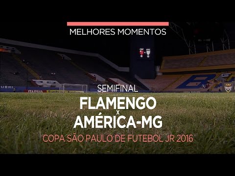 Melhores Momentos - Flamengo 2 x 1 América-MG - Copa São Paulo - 22/01/2016