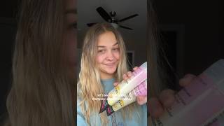 trying to lighten my hair with the John Frieda lightening shampoo and conditioner