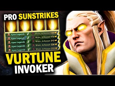 VURTUNE INVOKER PRO SUNSTRIKES EASILY DESTROY GAMES - DOTA 2 INVOKER 7.21B