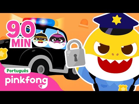 Pegue os Tubarões Ladrões!👮 | Esconde | + Completo | Pinkfong, Bebê Tubarão! Canções para Crianças