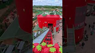 DAS ist die NEUSTE Achterbahn in Sachsen! 🎢🍓 #karlserlebnisdorf