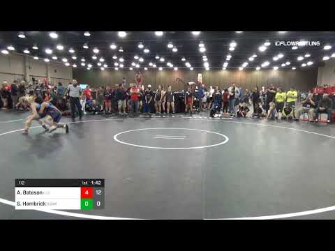 112 Lbs Rr Rnd 5 Angel Bateson Illinois Dual Vs Sadey Hambrick USAW Draw