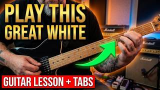 The RIGHT WAY to play ALL OR NOTHIN by GREAT WHITE  Guitar Lesson + Tutorial