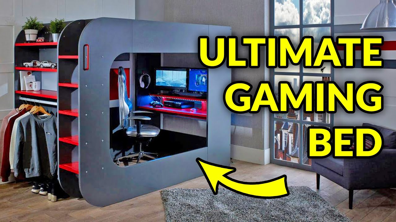 Watch video The Ultimate Gaming Bed Now The Ultimate Gaming Bed