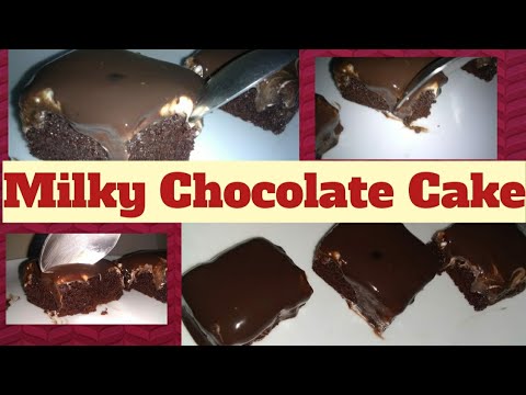 Milky Chocolate cake , recipe by cook & bake with rameen
