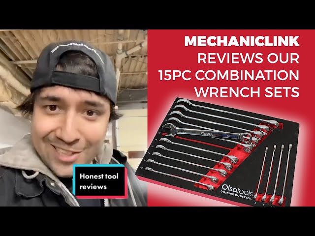 Youtube Video for 15 Pc Combination Wrench Set | 15-Degree Angle Offset by Mechanic Link