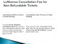 Lufthansa Airlines Cancellation Policy Cancel Flights