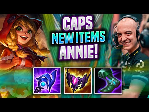 CAPS TRIES ANNIE WITH NEW ITEMS! - G2 Caps Plays Annie MID vs Yasuo! | Preseason 2022
