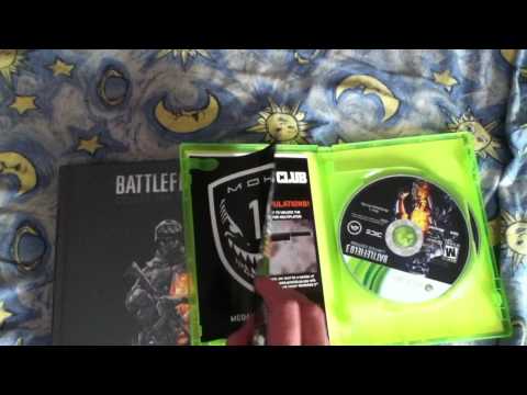 Battlefield 3 limited edition unboxing Xbox 360/PS3 with collectors edition guide
