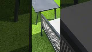 Video de Juego de living para exterior simil ratán Egeo Utile 4 piezas