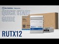 Teltonika Routeur industriel LTE RUTX12 DUAL-LTE Modem