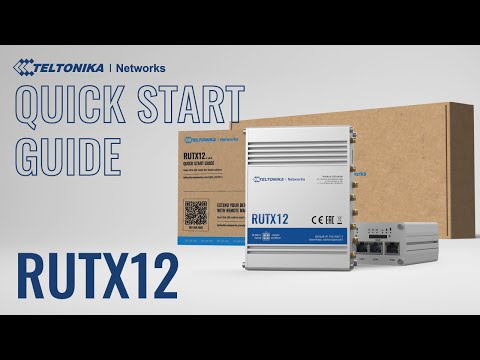 Šakotuvas TELTONIKA IOT ROUTER RUTX12 2XLTE+ETH+WIFI video