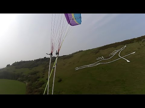 190407 Paragliding Crete Road, Folkstone, England