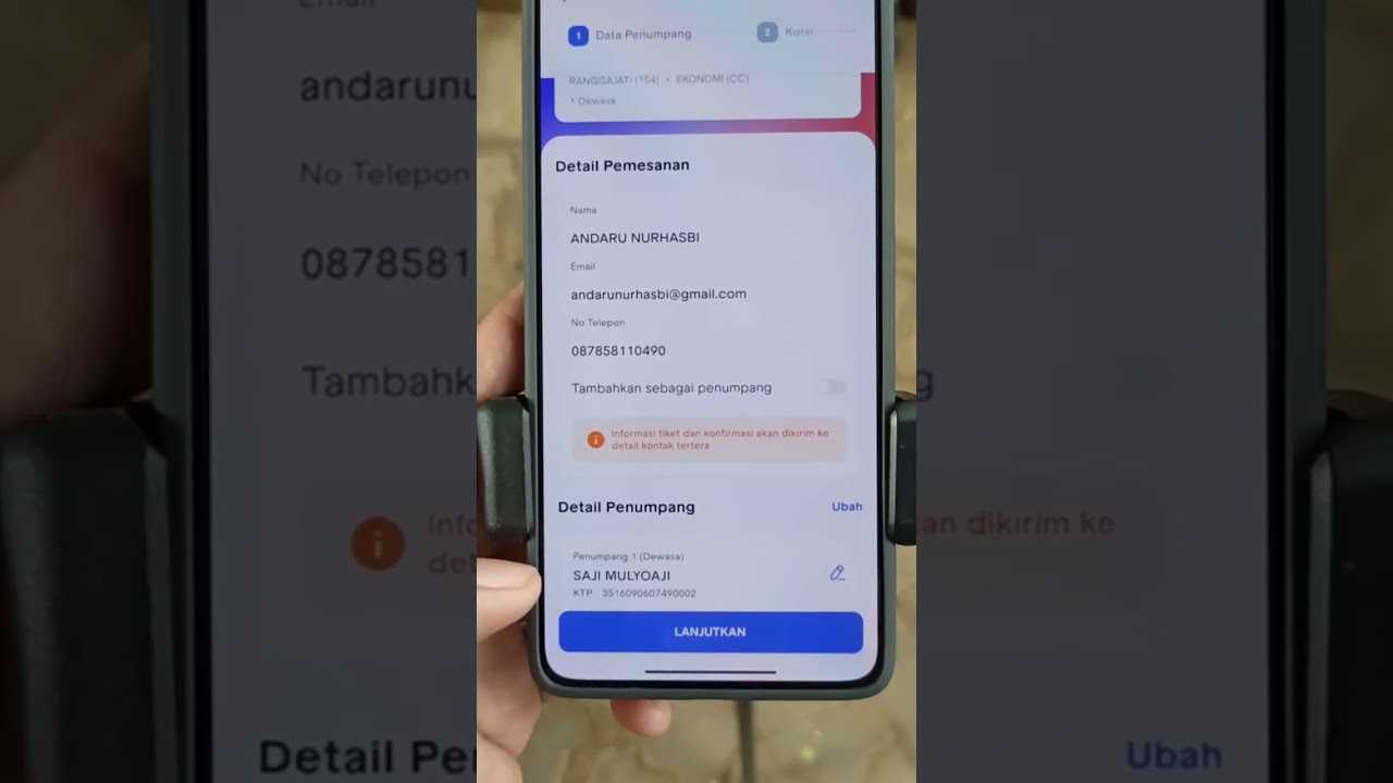langkah cara pesan tiket kereta api potongan/diskon aplikasi orang tua lanjut usia tarif reduksi 60+