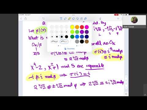 CTNT 2022 - 100 Years of Chebotarev Density (Lecture 2) - by Keith Conrad