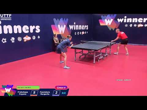 Prishchepa Evgeniy - Pesotskaia Margarita Winners Table Tennis League  09:30 03.09.2020