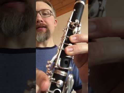 Nybörjar-kom-ihåg-film Tonnamn Klarinett