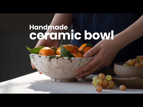 Handmade Ceramic Bowl Without a Pottery Wheel: Slab Technique