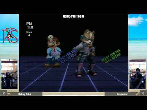 RSB5 | Project M Top 8 | Bobby Frizz (Fox, Meta Knight) vs Unspecial (Fox, Mario)