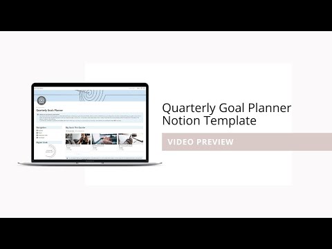 Quarterly Goal Planner | Prototion | Notion Template