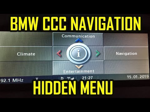 BMW E60 E90 E63 E81 X5 X6 Hidden Menu iDrive CCC Navigation Professional