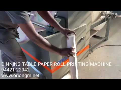 Dining Table Paper Roll Printing Machine And Winding Machine