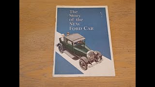 1928 Ford Model A Sales Brochure Early Vintage Hot Rat Rod Original