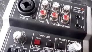 Video thumbnail for Behringer Xenyx 302 mini mixer and USB recording interface by Gearfacts
