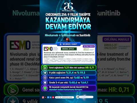 CheckMate 214 9 Yıllık Takipte Nivolumab + İpilimumab Kazandırmaya Devam Ediyor