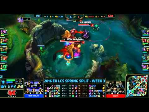 Team Vitality vs Giants Highlights EU LCS Week 3 Day 2 Spring 2016 S6 VIT vs GIA W3