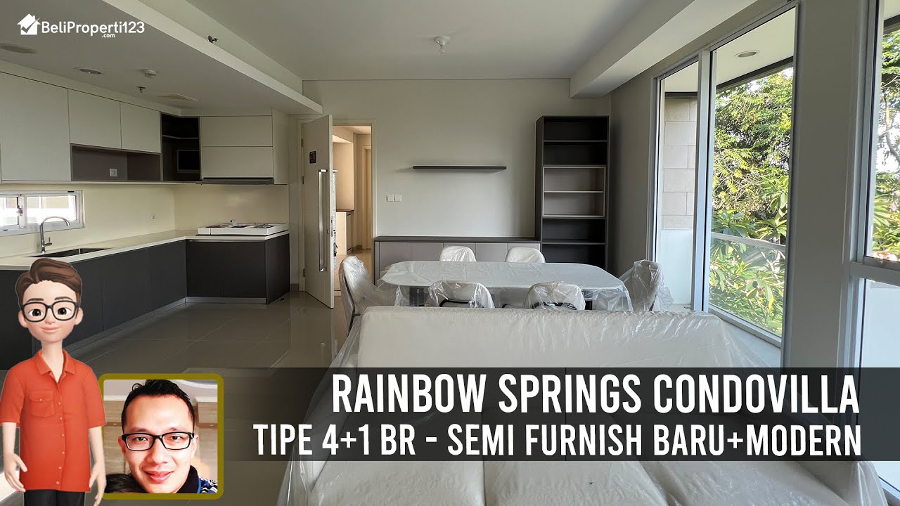 Sale Apt Semi Furnish Baru Rainbow Springs Condovillas Gading Serpong
