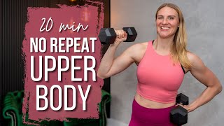 20 min. NO REPEAT Upper Body Strength Training