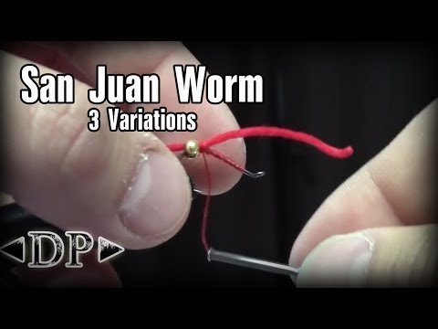 Fly Tying - The San Juan Worm (3 variations)
