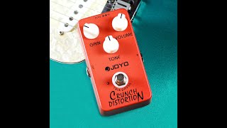 Video thumbnail for JOYO Crunch Distortion Pedal British Classic Rock Distortion for Electric Guitar Effect by JOYO Direct