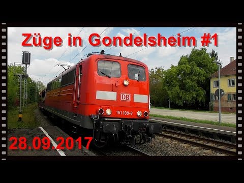 Rastatt Umleiter ||  187 076-5 , 151 109-6   || und  mehr in Gondelsheim || 28.09.2017 #1-4